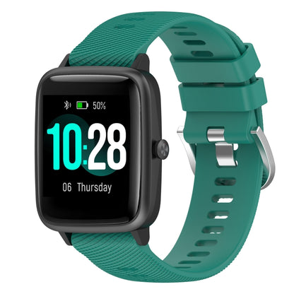 19mm Cross Textured Silicone Watch Band, For Xiaomi Haylou Solar LS01