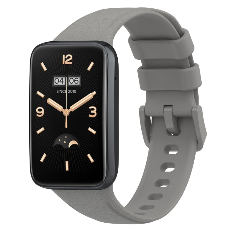 Litchi Texture Leather Watch Band, For Xiaomi Mi Band 7 Pro