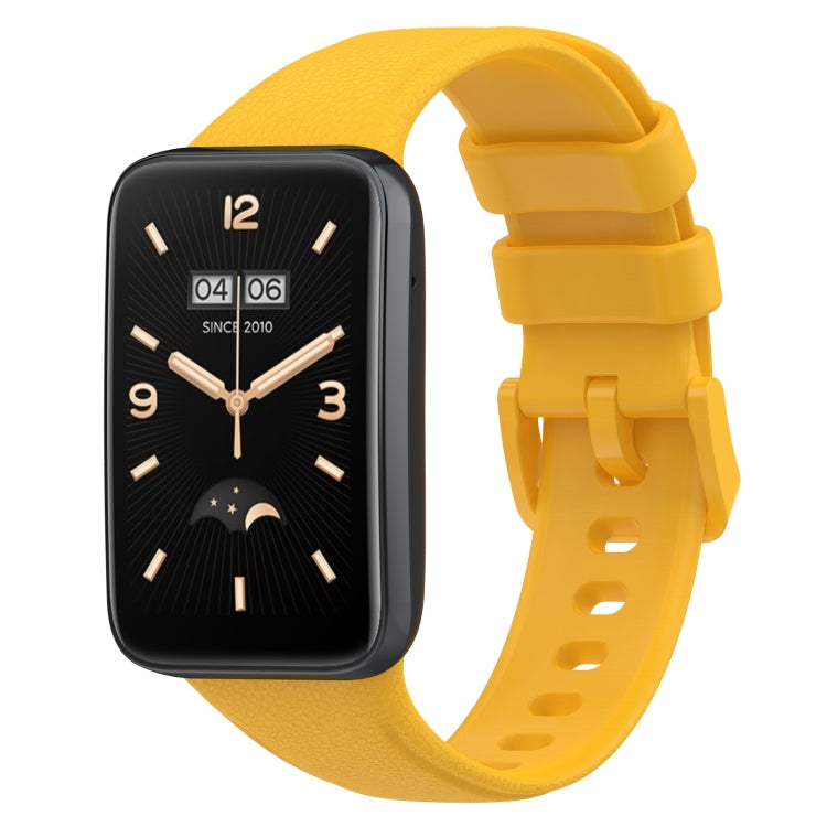 Litchi Texture Leather Watch Band, For Xiaomi Mi Band 7 Pro