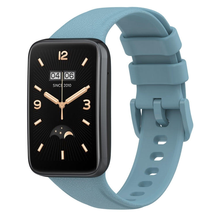 Litchi Texture Leather Watch Band, For Xiaomi Mi Band 7 Pro