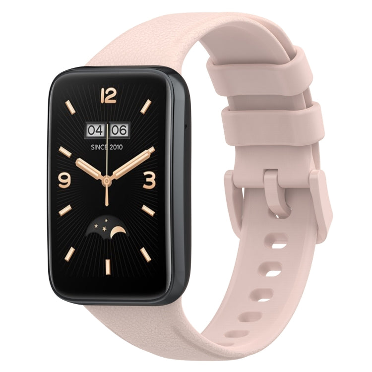 Litchi Texture Leather Watch Band, For Xiaomi Mi Band 7 Pro