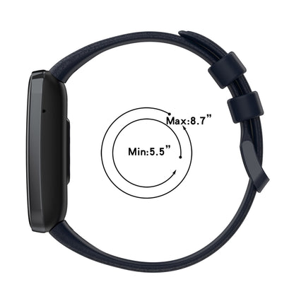 Litchi Texture Leather Watch Band, For Xiaomi Mi Band 7 Pro