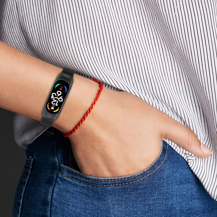 Milan Metal Stainless Steel Watch Band, For Xiaomi Mi Band 7 / 7NFC