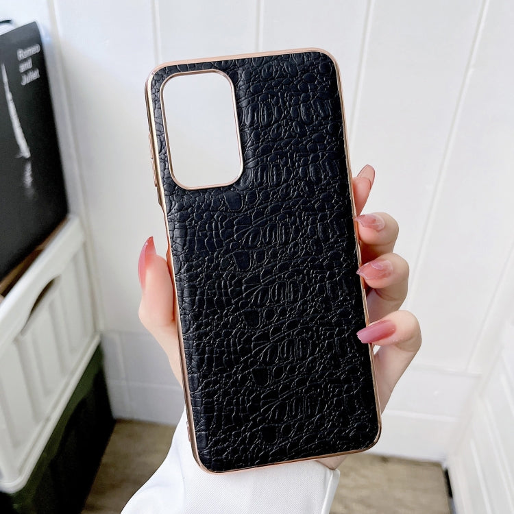 Sky Series Nano Electroplating Genuine Leather Phone Case, For Samsung Galaxy A13 4G, For Samsung Galaxy A23 4G / 5G