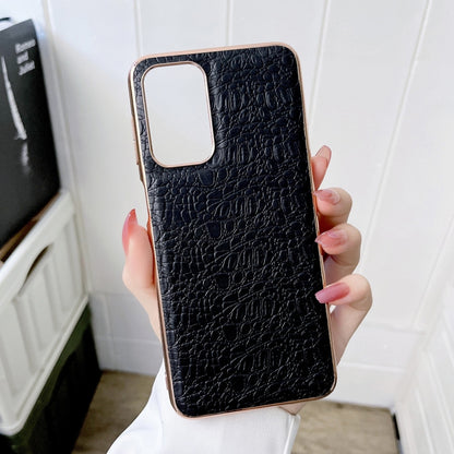 Sky Series Nano Electroplating Genuine Leather Phone Case, For Samsung Galaxy A13 4G, For Samsung Galaxy A23 4G / 5G