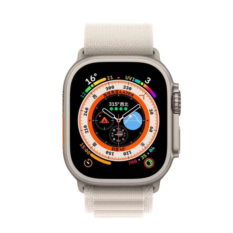 Nylon Loop Watch Band, For Apple Watch 46mm / 49mm / 45mm / 44mm