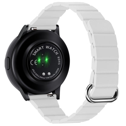 22mm Magnetic Buckle Leather Watch Band, For Samsung Galaxy Watch3 45mm
