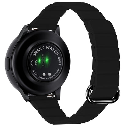 22mm Magnetic Buckle Leather Watch Band, For Samsung Galaxy Watch3 45mm