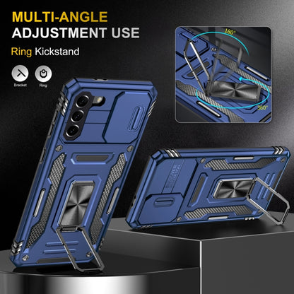 Armor PC + TPU Camera Shield Phone Case, For Samsung Galaxy S22 5G, For Samsung Galaxy S22+ 5G, For Samsung Galaxy S22 Ultra 5G
