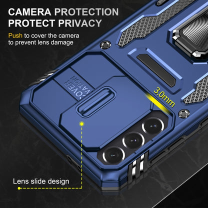 Armor PC + TPU Camera Shield Phone Case, For Samsung Galaxy S22 5G, For Samsung Galaxy S22+ 5G, For Samsung Galaxy S22 Ultra 5G
