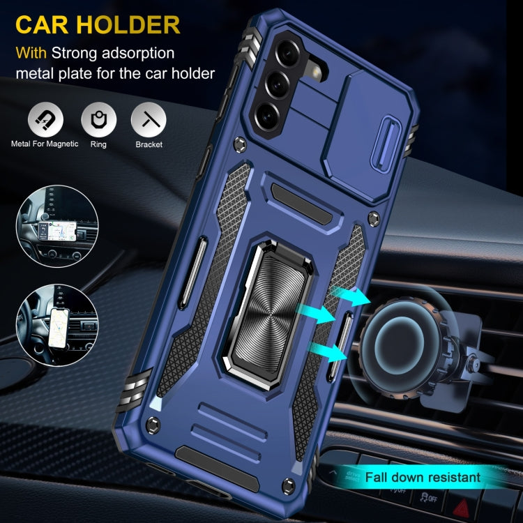 Armor PC + TPU Camera Shield Phone Case, For Samsung Galaxy S22 5G, For Samsung Galaxy S22+ 5G, For Samsung Galaxy S22 Ultra 5G