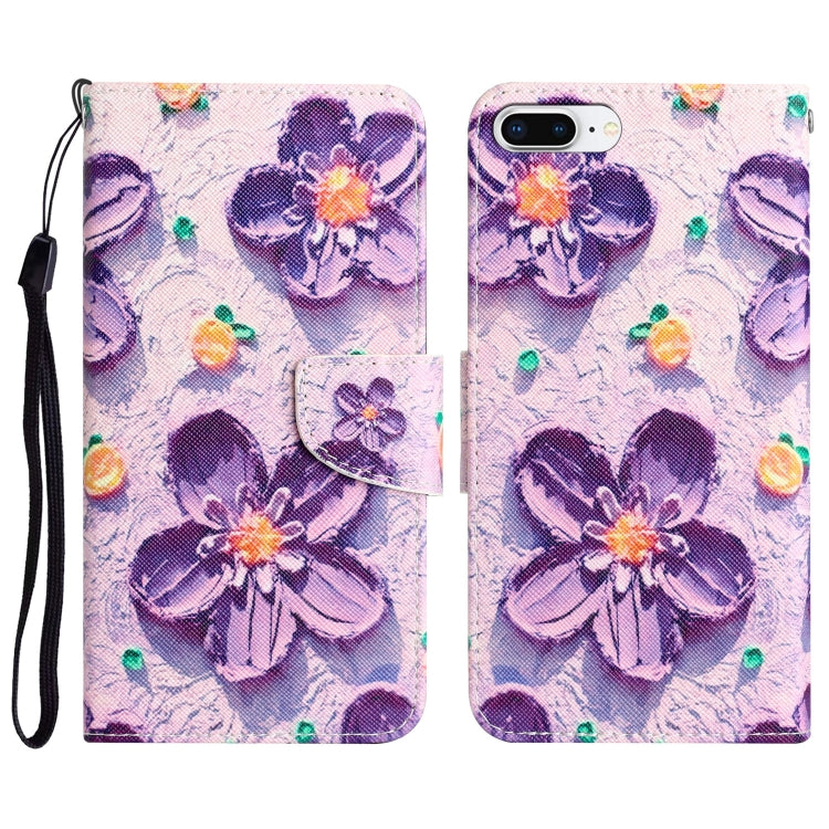 Colored Drawing Leather Phone Case, For iPhone 7 Plus / 8 Plus