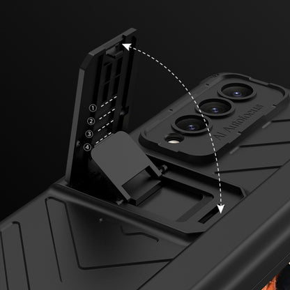 GKK Integrated Magnetic Armor Flip Phone Case With Pen Box, For Samsung Galaxy Z Fold4