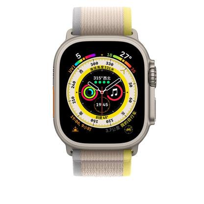 Nylon Watch Band For Apple Watch Ultra 49mm / Series 8&7 45mm / SE 2&6&SE&5&4 44mm, For Apple Watch 46mm / 49mm / 45mm / 44mm