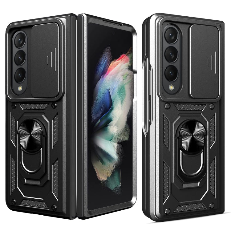 Lanyard Slide Camshield Ring Phone Case, For Samsung Galaxy Z Fold4