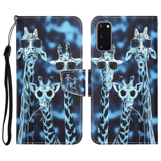 Colored Drawing Leather Phone Case, For Samsung Galaxy S20, For Samsung Galaxy S20 FE, For Samsung Galaxy S20+