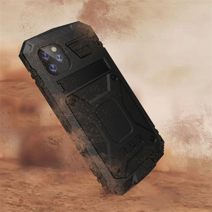 Shockproof Waterproof Dust-proof Metal + Silicone Protective Case with Holder, For iPhone 11, For iPhone 11 Pro, For iPhone 11 Pro Max, For iPhone X / XS, For iPhone XR, For iPhone XS Max, For Galaxy S20 Ultra