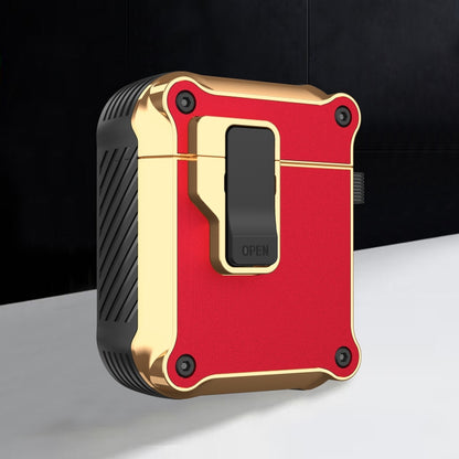 Wireless Earphone Eagle Electroplating Protective Case with Hook, For AirPods 1 / 2, For AirPods Pro, For AirPods 3