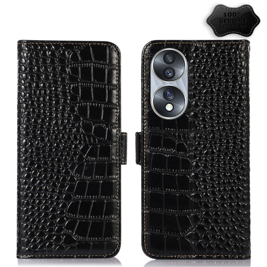 Crocodile Top Layer Cowhide Leather Phone Case, For Honor 70, For Motorola Edge 30 Lite / Edge 30 Neo, For Motorola Moto S30 Pro, For Nokia G400, For Sony Xperia 5 IV, For Huawei Mate 50 Pro, For Huawei Mate 50, For Samsung Galaxy A04 4G