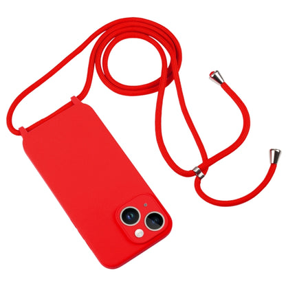 Crossbody Lanyard Liquid Silicone Case, For iPhone 14, For iPhone 14 Plus, For iPhone 14 Pro