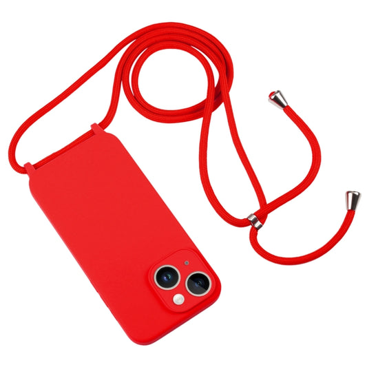 Crossbody Lanyard Liquid Silicone Case, For iPhone 14, For iPhone 14 Plus, For iPhone 14 Pro