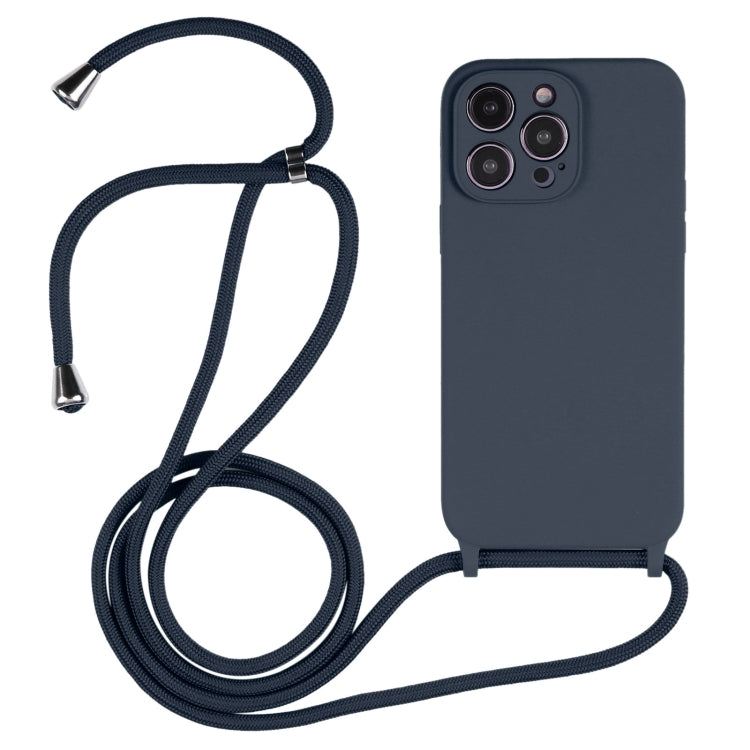 Crossbody Lanyard Liquid Silicone Case, For iPhone 14, For iPhone 14 Plus, For iPhone 14 Pro