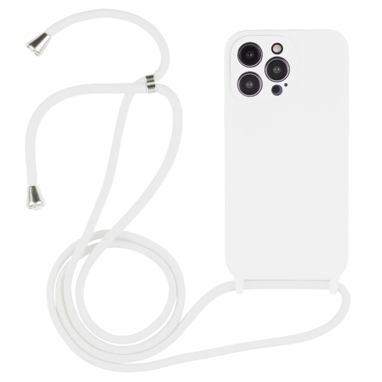 Crossbody Lanyard Liquid Silicone Case, For iPhone 14, For iPhone 14 Plus, For iPhone 14 Pro