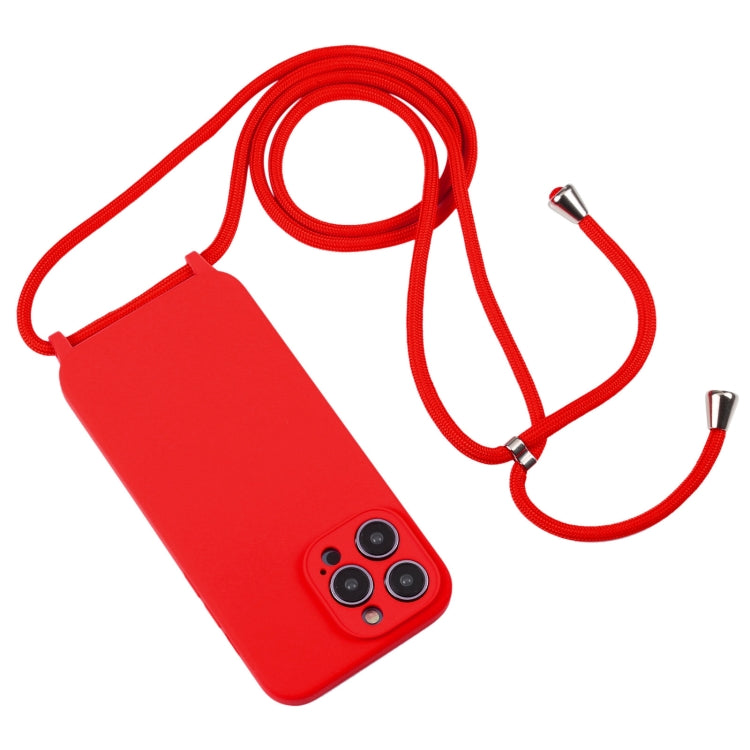 Crossbody Lanyard Liquid Silicone Case, For iPhone 14 Pro Max, For iPhone 13, For iPhone 13 Pro