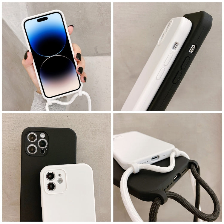 Crossbody Lanyard Liquid Silicone Case, For iPhone 14 Pro Max, For iPhone 13, For iPhone 13 Pro