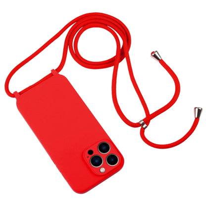 Crossbody Lanyard Liquid Silicone Case, For iPhone 13 Pro Max, For iPhone 12, For iPhone 12 Pro