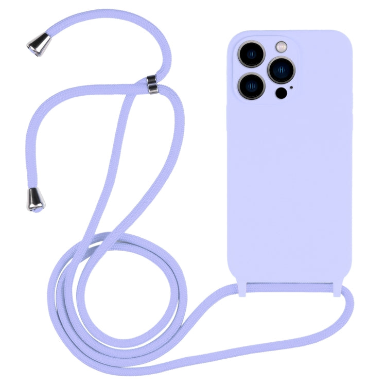 Crossbody Lanyard Liquid Silicone Case, For iPhone 13 Pro Max, For iPhone 12, For iPhone 12 Pro