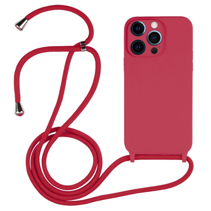 Crossbody Lanyard Liquid Silicone Case, For iPhone 13 Pro Max, For iPhone 12, For iPhone 12 Pro