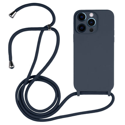 Crossbody Lanyard Liquid Silicone Case, For iPhone 12 Pro Max
