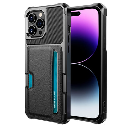 ZM02 Card Slot Holder Phone Case, For iPhone 14 Pro Max, For iPhone 14 Pro, For iPhone 14, For iPhone 14 Plus