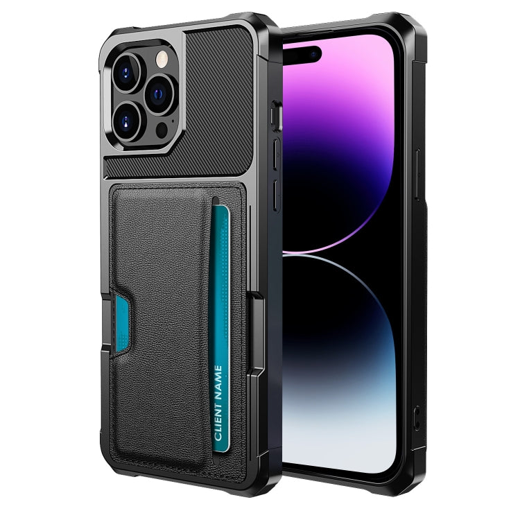 ZM02 Card Slot Holder Phone Case, For iPhone 14 Pro Max, For iPhone 14 Pro, For iPhone 14, For iPhone 14 Plus