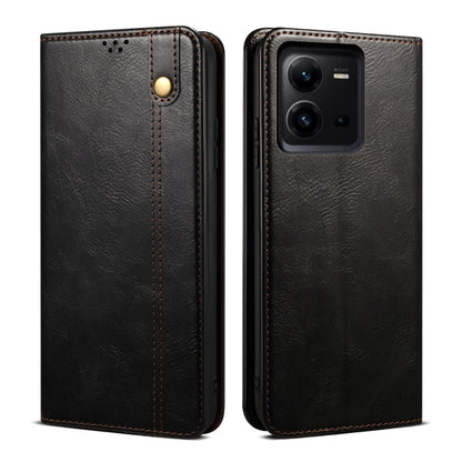 Oil Wax Crazy Horse Texture Leather Phone Case, For vivo V25, For Samsung Galaxy A04 4G