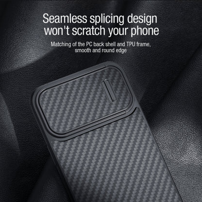 NILLKIN Synthetic Fiber Camshield Phone Case, For iPhone 14, For iPhone 14 Plus, For iPhone 14 Pro, For iPhone 14 Pro Max
