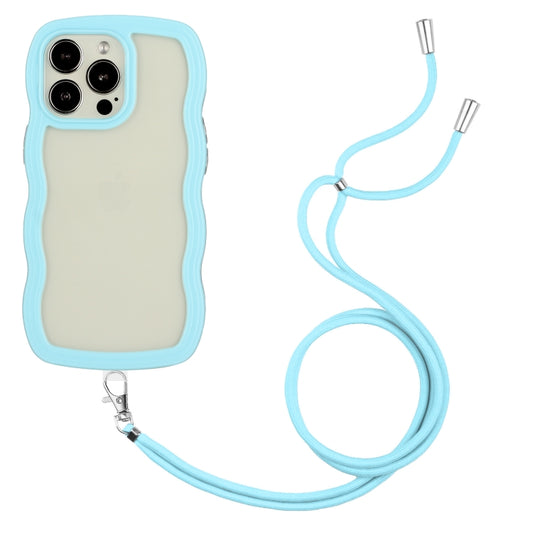 Lanyard Candy Color Wave TPU Clear PC Phone Case, For iPhone 15 Pro Max, For iPhone 15 Pro, For iPhone 15 Plus, For iPhone 15, For iPhone 14, For iPhone 14 Plus, For iPhone 14 Pro, For iPhone 14 Pro Max