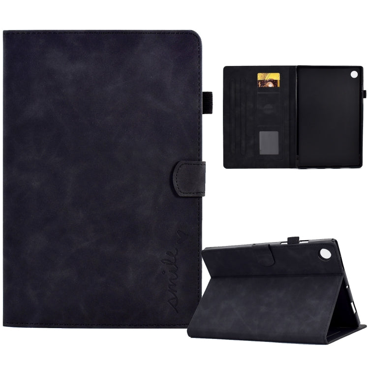 Embossed Smile Flip Tablet Leather Case, For Samsung Galaxy Tab A8 10.5 2021, For Samsung Galaxy Tab A7 Lite T220, For Samsung Galaxy Tab A 8.0 2019 T290, For Samsung Galaxy Tab A7 10.4 2020 T500, For Samsung Galaxy Tab A 10.1 2019 T510                ...