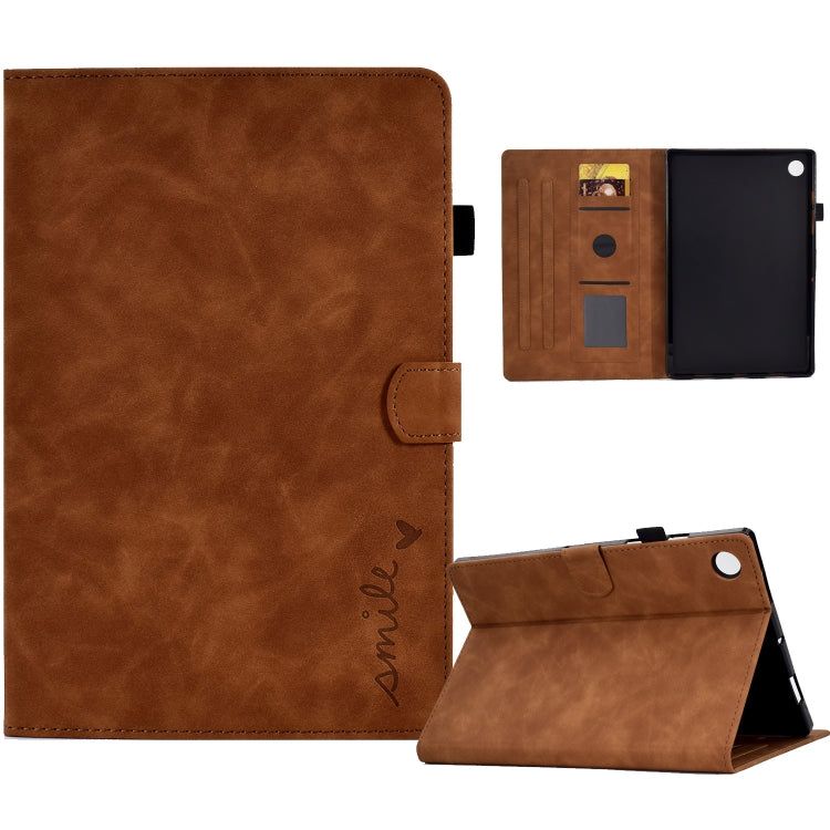 Embossed Smile Flip Tablet Leather Case, For Samsung Galaxy Tab A8 10.5 2021, For Samsung Galaxy Tab A7 Lite T220, For Samsung Galaxy Tab A 8.0 2019 T290, For Samsung Galaxy Tab A7 10.4 2020 T500, For Samsung Galaxy Tab A 10.1 2019 T510                ...