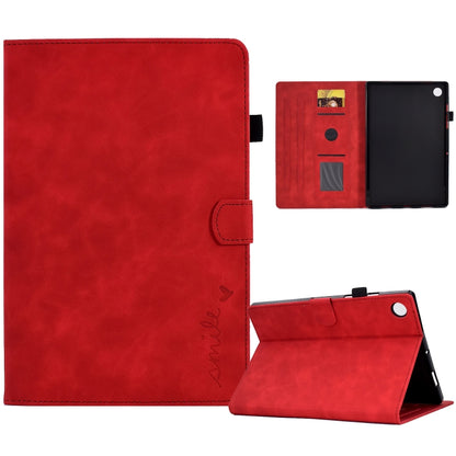 Embossed Smile Flip Tablet Leather Case, For Samsung Galaxy Tab A8 10.5 2021, For Samsung Galaxy Tab A7 Lite T220, For Samsung Galaxy Tab A 8.0 2019 T290, For Samsung Galaxy Tab A7 10.4 2020 T500, For Samsung Galaxy Tab A 10.1 2019 T510                ...