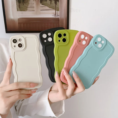 Wave Edge Silicone Phone Case, For iPhone 12 Pro Max, For iPhone 11, For iPhone 11 Pro, For iPhone 11 Pro Max, For iPhone 13 mini