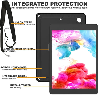 EVA + PC Tablet Case with Shoulder Strap, For iPad Air / Air 2 / 9.7 2017 / 9.7 2018, For iPad 10.2 2022 / 2021 / 2020 / 2019 / 10.5, For iPad Pro 11 inch 2020 / 2018 / Air 5 / Air 4