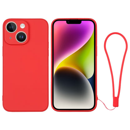 Silicone Phone Case with Wrist Strap, For iPhone 14, For iPhone 14 Plus, For iPhone 14 Pro, For iPhone 14 Pro Max