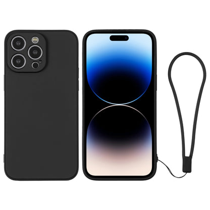 Silicone Phone Case with Wrist Strap, For iPhone 14, For iPhone 14 Plus, For iPhone 14 Pro, For iPhone 14 Pro Max