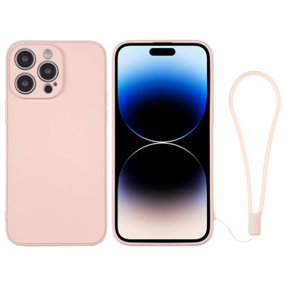 Silicone Phone Case with Wrist Strap, For iPhone 14, For iPhone 14 Plus, For iPhone 14 Pro, For iPhone 14 Pro Max