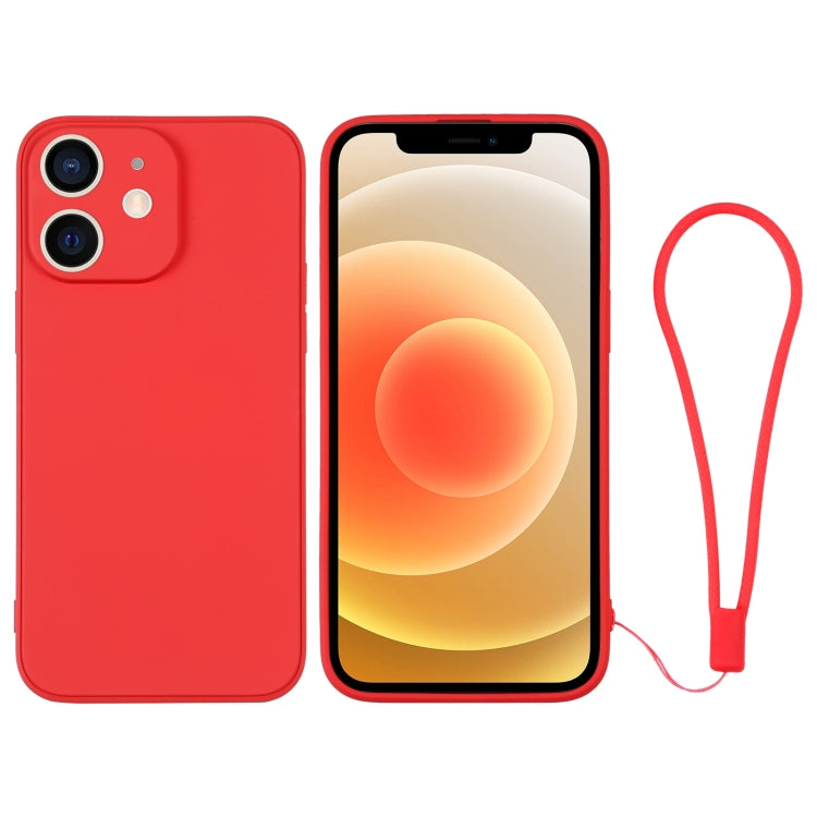 Silicone Phone Case with Wrist Strap, For iPhone 12 mini, For iPhone 12, For iPhone 12 Pro, For iPhone 12 Pro Max