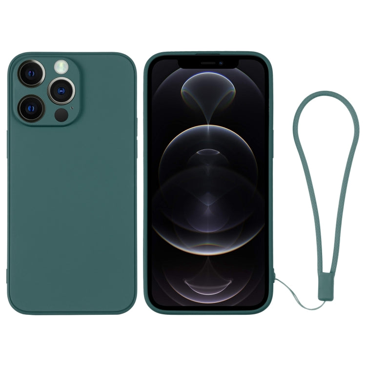 Silicone Phone Case with Wrist Strap, For iPhone 12 mini, For iPhone 12, For iPhone 12 Pro, For iPhone 12 Pro Max