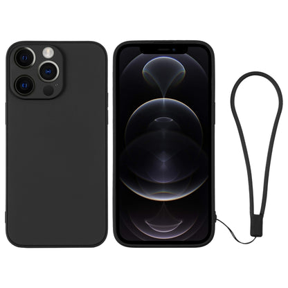 Silicone Phone Case with Wrist Strap, For iPhone 12 mini, For iPhone 12, For iPhone 12 Pro, For iPhone 12 Pro Max