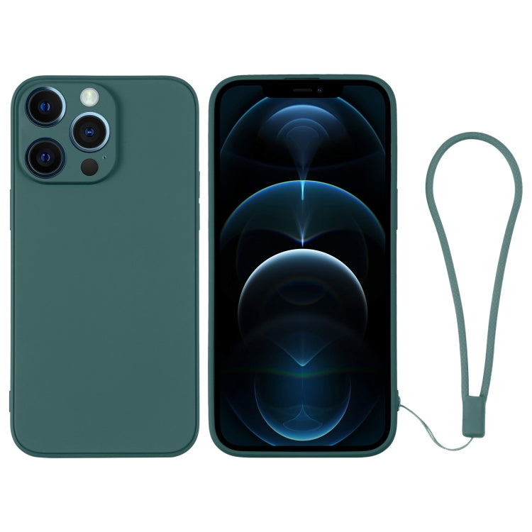 Silicone Phone Case with Wrist Strap, For iPhone 12 mini, For iPhone 12, For iPhone 12 Pro, For iPhone 12 Pro Max